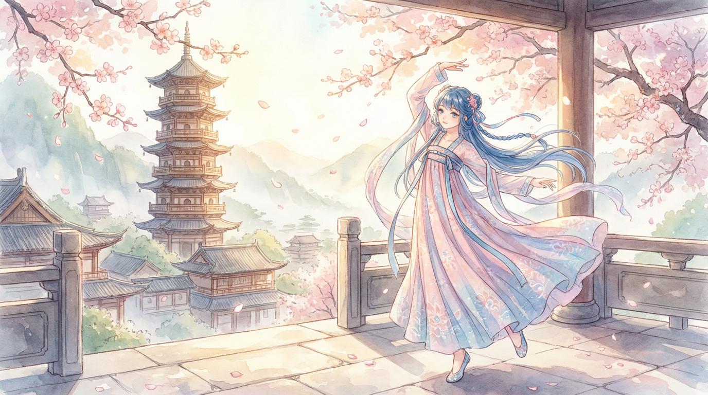 海角网古风汉服舞蹈视频